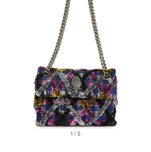 Sequined Mini Kensington Crossbody Bag  KURT GEIGER LONDON - Picture 9 of 14